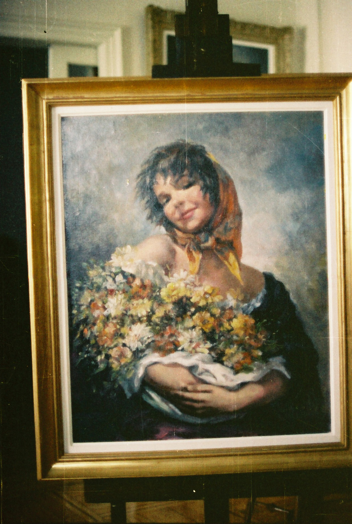 Joven con Flores, null