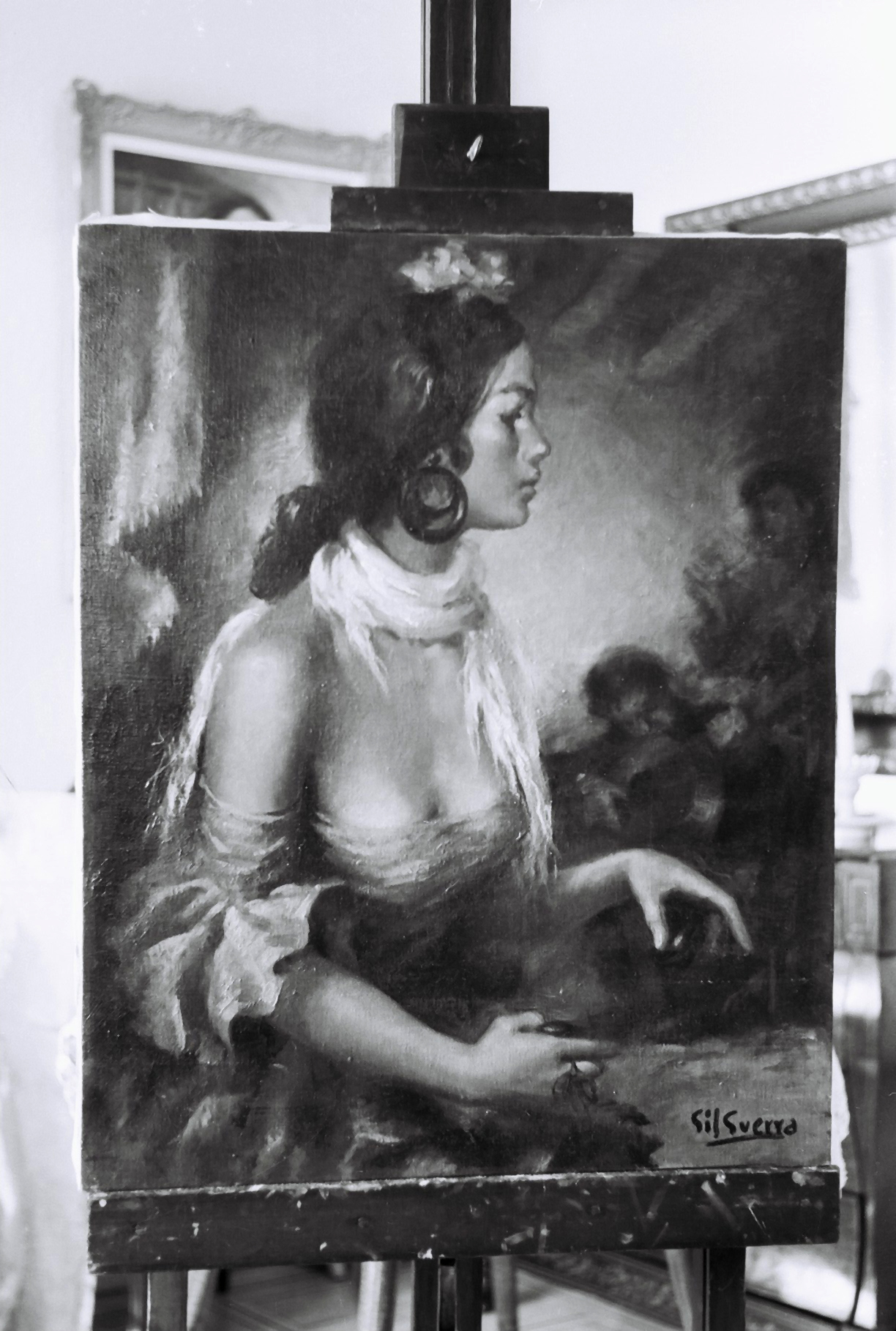 Flamenca con castañuelas, null