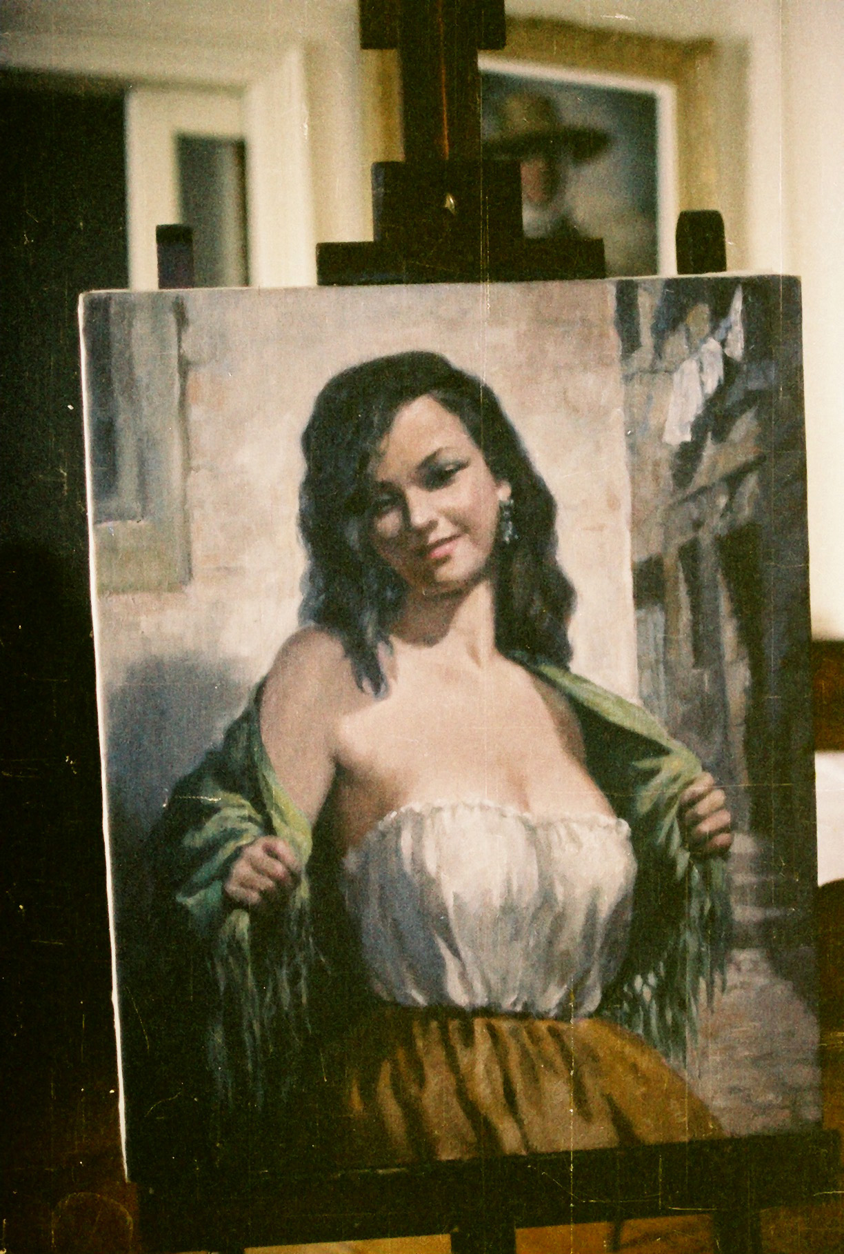 Mujer con chal, null