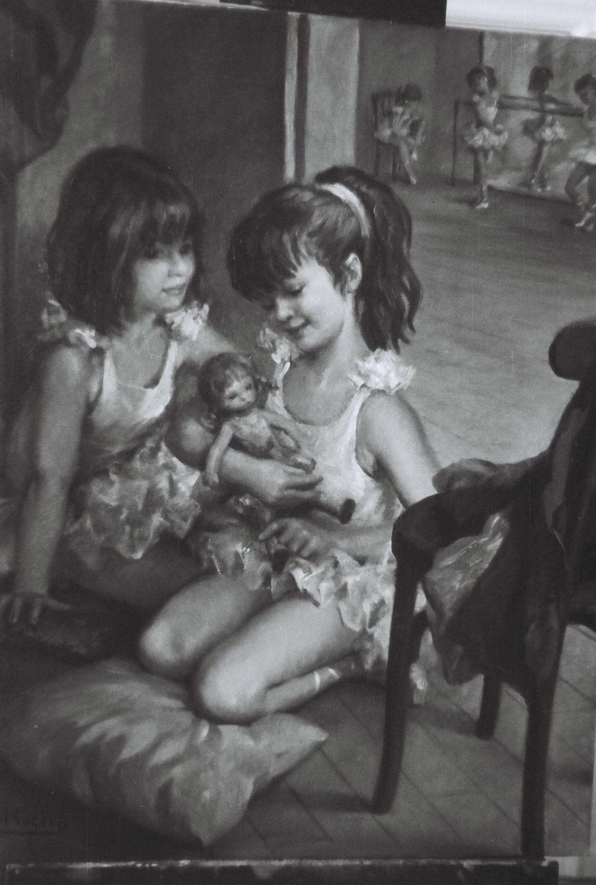 Pareja de bailarinas, null