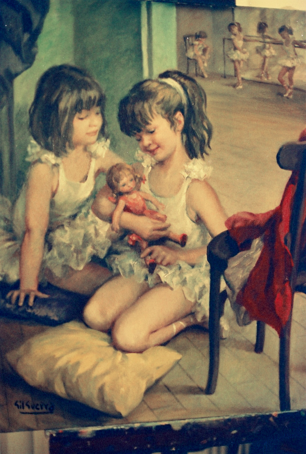 Pareja de bailarinas, null