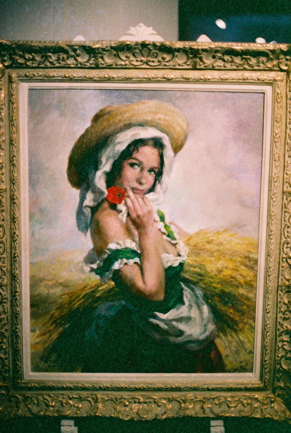 Campesina con Amapola, null