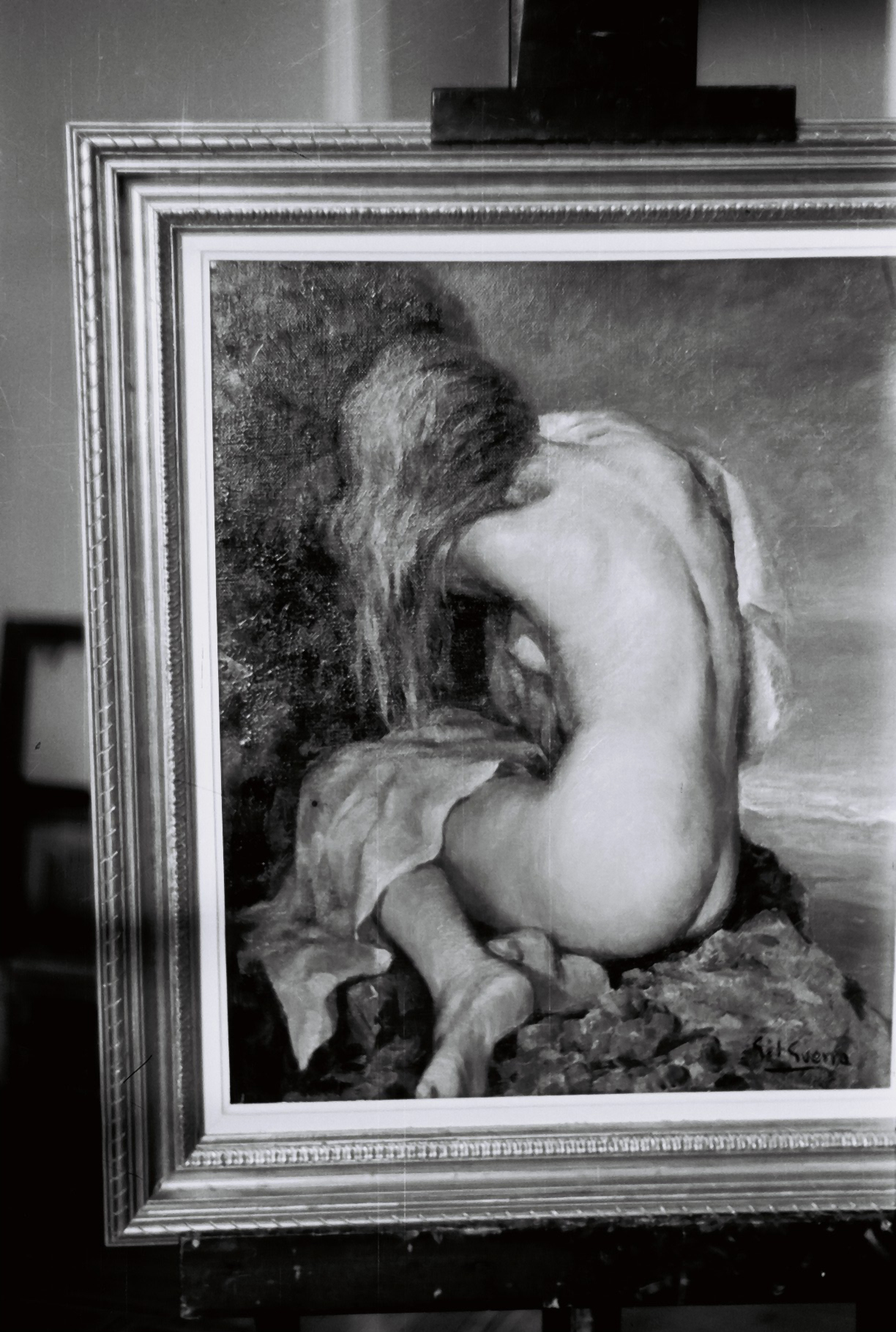 Mujer Desnuda en el mar, null